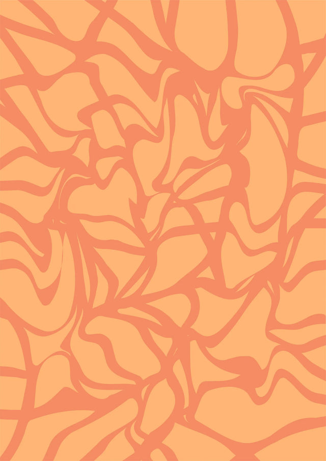 Tangerine Dream Abstract Canvas Wall Art