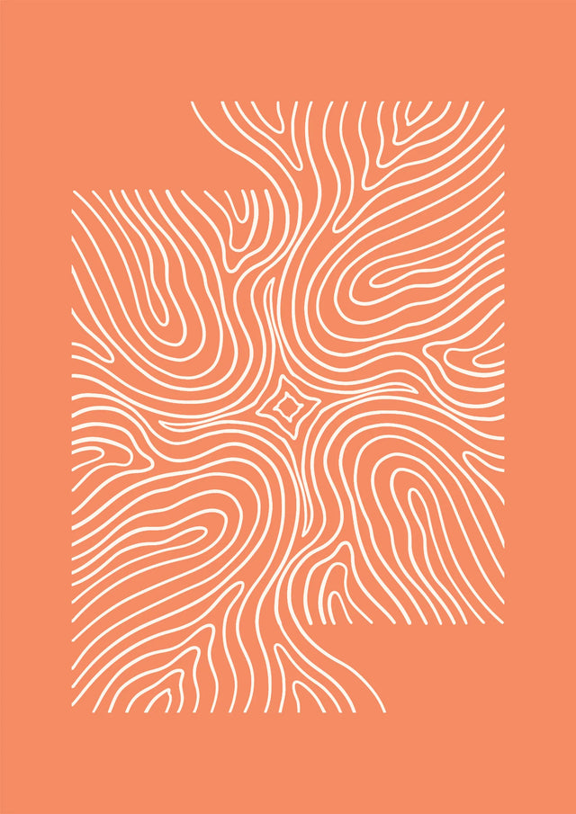 Flow Lines Abstract Canvas Wall Art