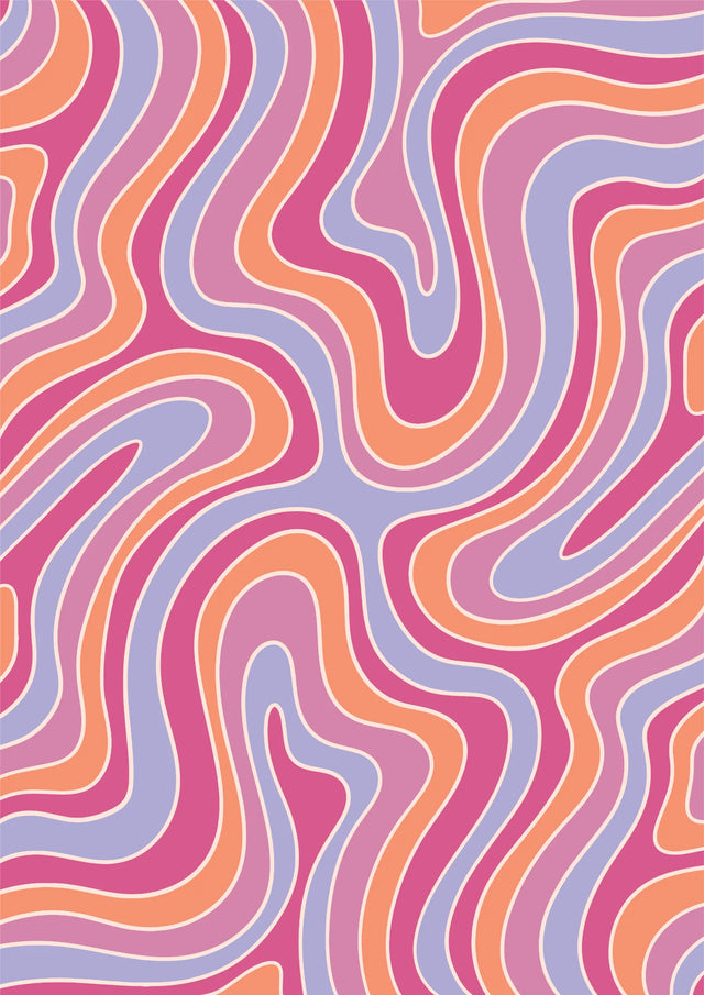 Psychedelic Ripple Canvas Wall Art