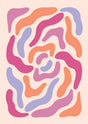Groovy Spiral Bloom Canvas Wall Art
