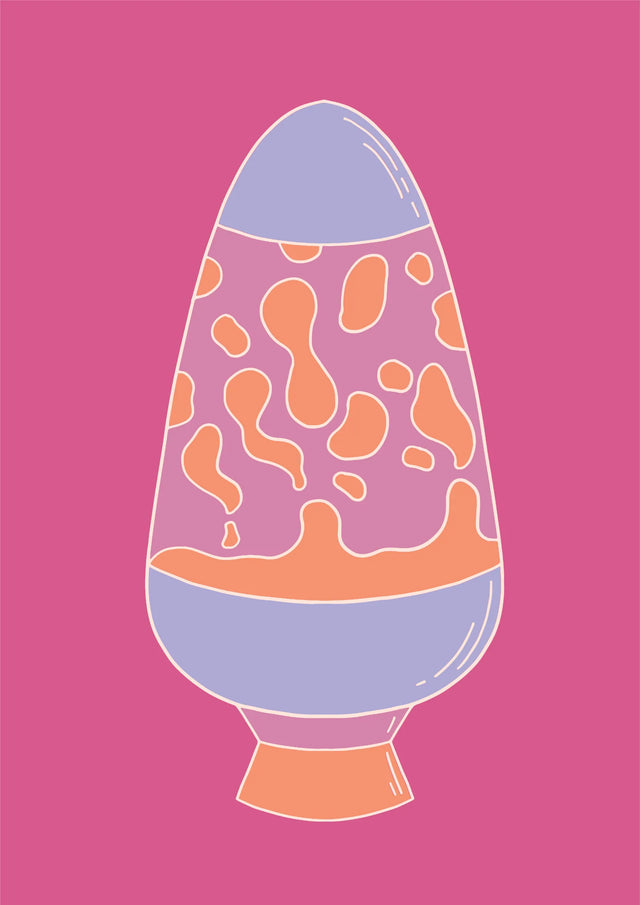 Groovy Lava Lamp Canvas Wall Art