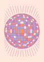 Retro Disco Glow Canvas Wall Art
