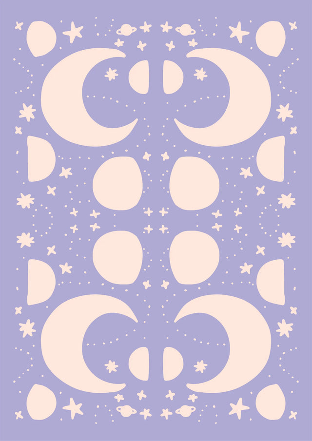Celestial Phases Canvas Wall Art