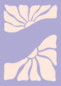 Dancing Petals Lavender Canvas Wall Art