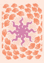 Vibrant Hands and Energy Burst Wall Canvas Art