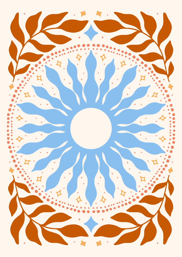 Solar Bloom Canvas Wall Art