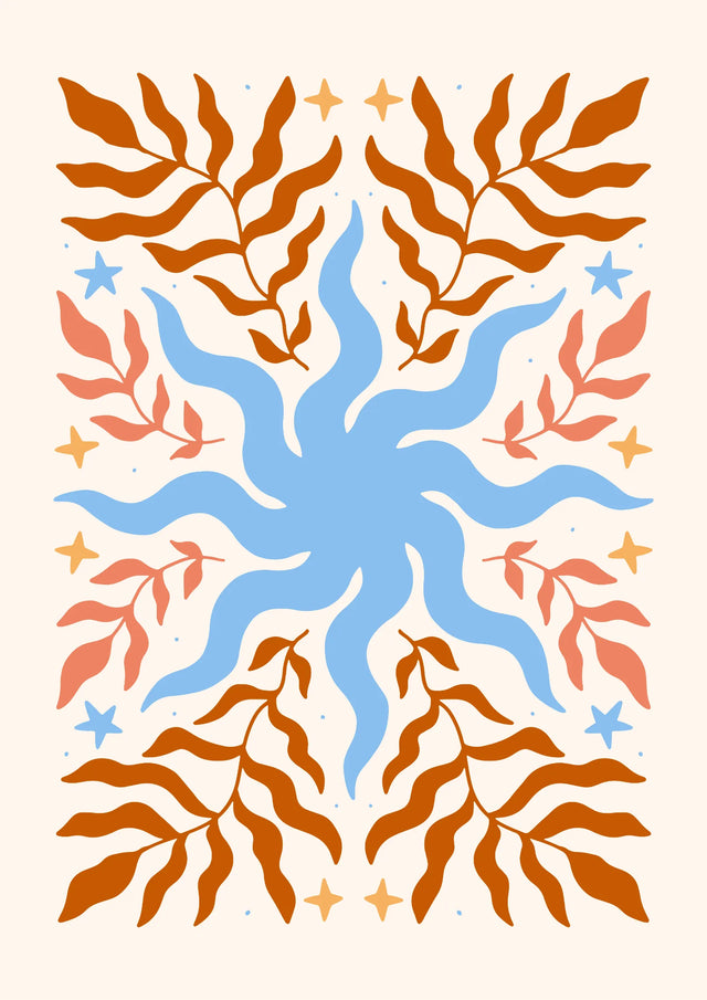 Starburst Garden Canvas Wall Art