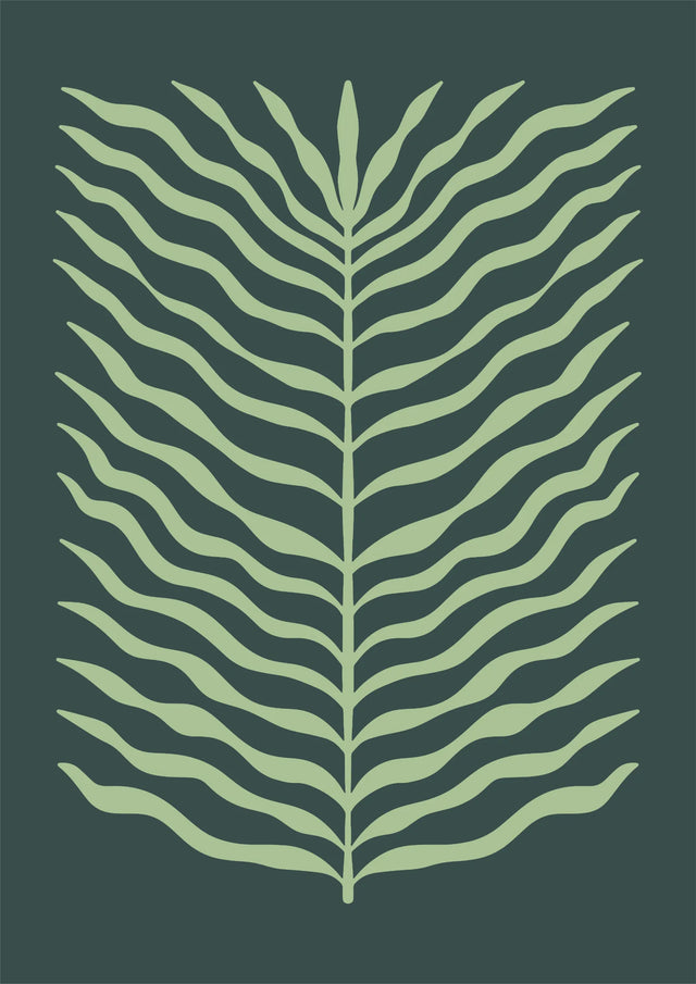 Waves of Fern Canvas Wall Art