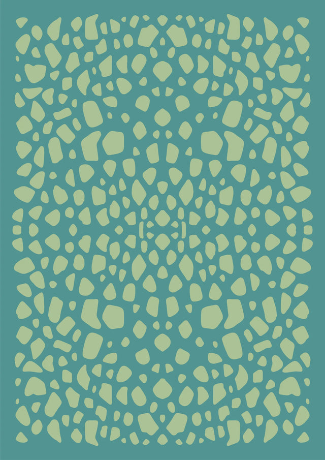Verdant Mirage Abstract Canvas Wall Art