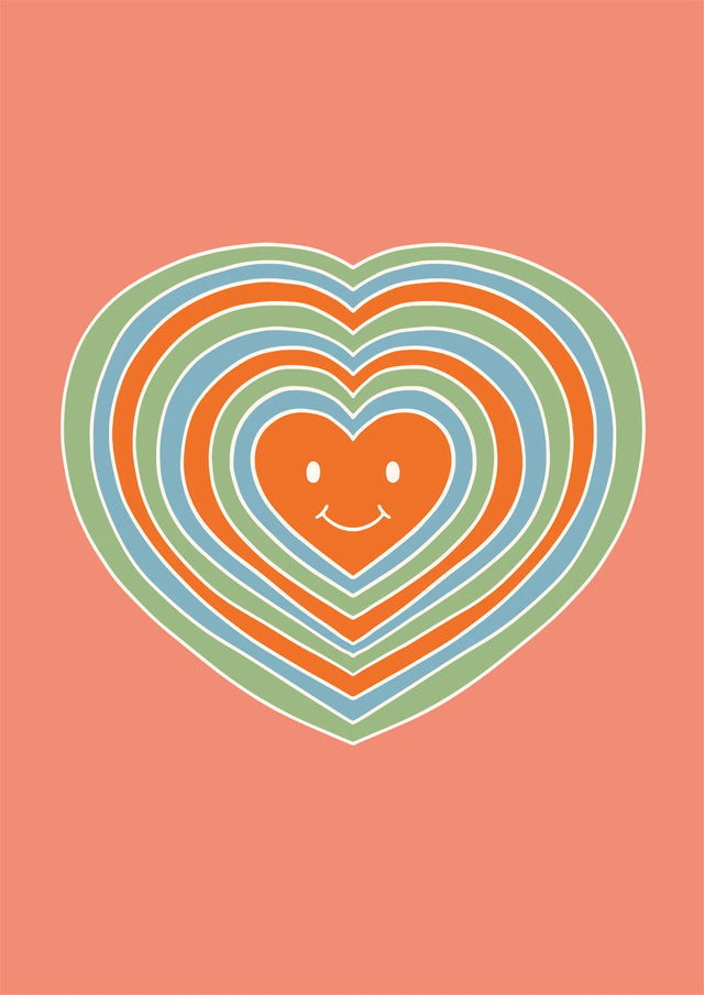 Radiant Heart Smile Canvas Wall Art
