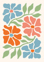 Blooming Delight Modern Floral Canvas Wall Art