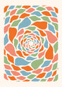 Color Swirl Bloom Canvas Wall Art