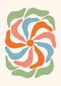 Spiral Bloom Canvas Wall Art