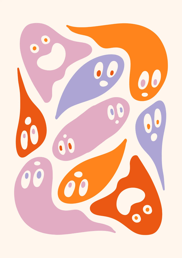 Groovy Ghost Gang Canvas Wall Art