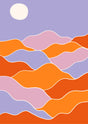 Desert Moon Dreamscape Canvas Wall Art