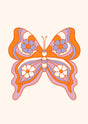 Flower Wings Butterfly Canvas Wall Art