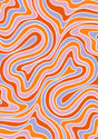 Psychedelic Waves Canvas Wall Art