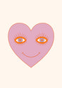 Smiling Heart Eyes Canvas Wall Art