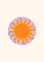 Sunburst Circle Canvas Wall Art