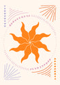 Festival Sunburst Canvas Wall Art