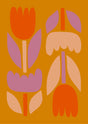 Midcentury Tulip Garden Canvas Wall Art
