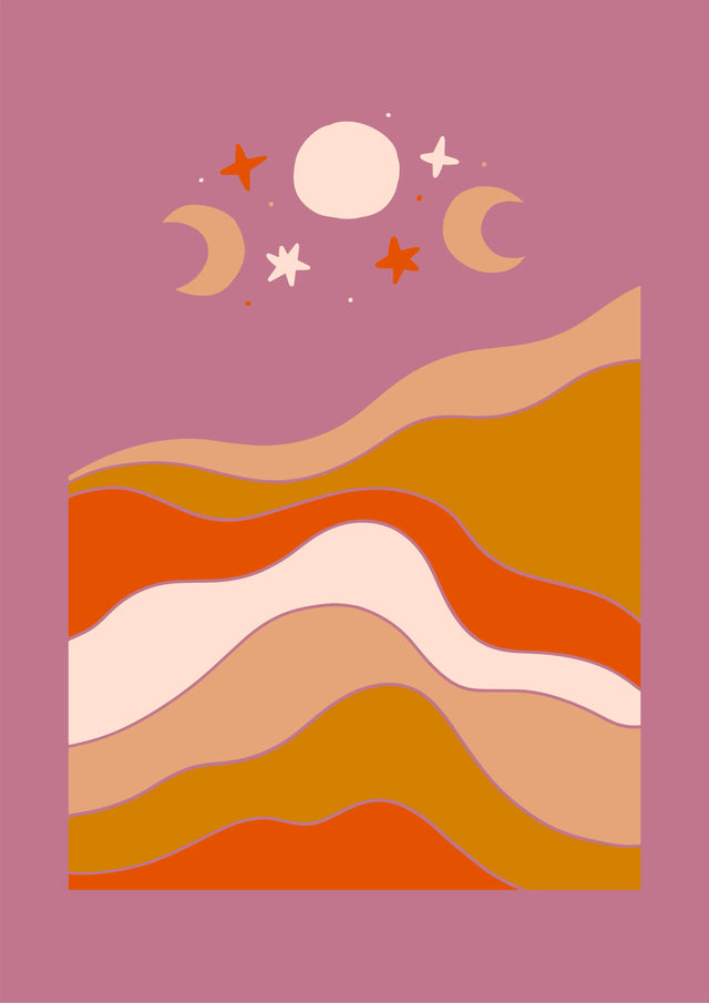 Cosmic Dunes Canvas Wall Art