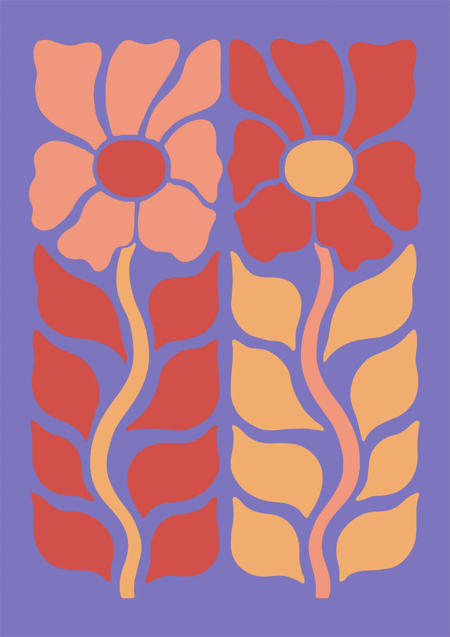 Petal Partners Canvas Wall Art