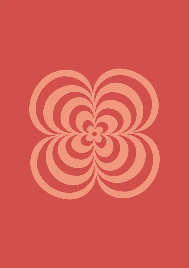 Radiant Bloom Retro Canvas Wall Art