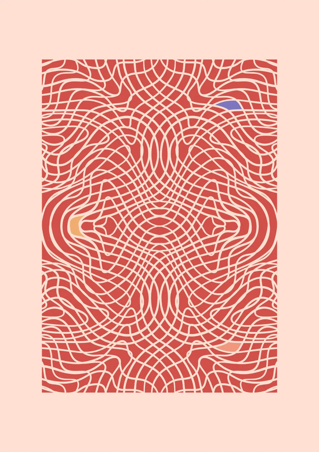 Woven Illusions Abstract Pattern Canvas Wall Art