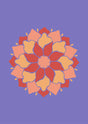 Sunset Bloom Mandala Canvas Wall Art