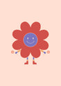 Happy Flower Buddy Canvas Wall Art