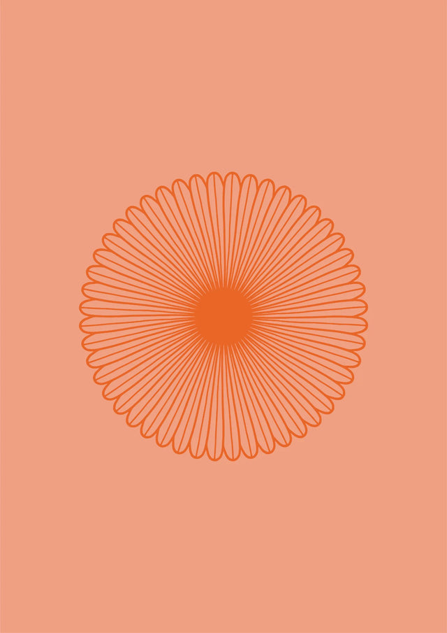 Radiant Mandala Sunburst Canvas Wall Art
