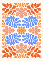 Symmetry in Bloom Botanical Canvas Wall Art