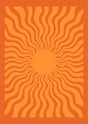 Solar Vibes Radiant Sun Canvas Wall Art