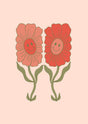 Smiling Blooms Friendship Canvas Wall Art