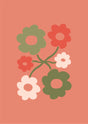Retro Posy Harmony Canvas Wall Art