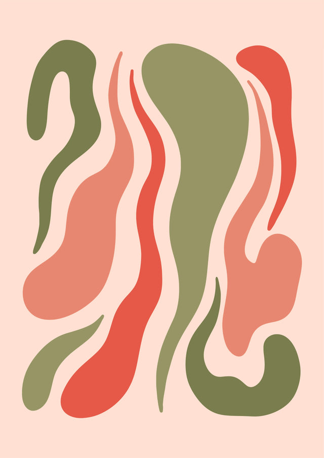 Retro Flow Mirage Canvas Wall Art