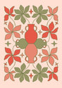 Vintage Harmony Vase and Florals Canvas Wall Art