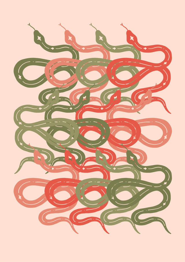 Serpentine Flow Canvas Wall Art