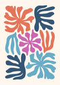 Abstract Coral Bloom Canvas Wall Art