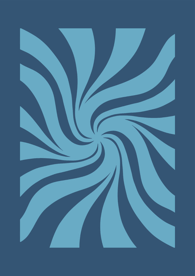 Twisted Motion Abstract Canvas Wall Art