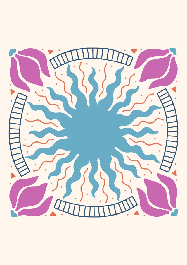 Radiant Bloom Mandala Canvas Wall Art