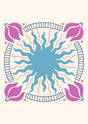 Radiant Bloom Mandala Canvas Wall Art