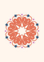 Smiling Radiance Mandala Canvas Wall Art