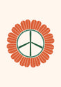 Groovy Peace Bloom Canvas Wall Art