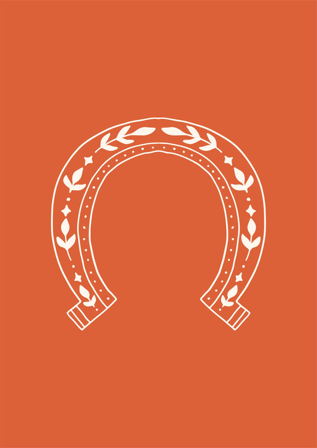Lucky Charm Horseshoe Canvas Wall Art