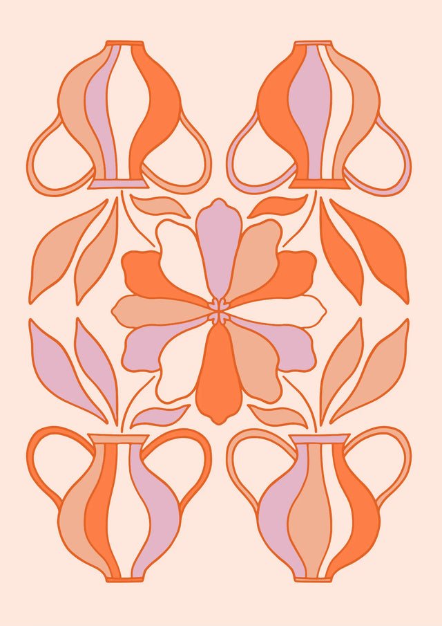 Floral Pitcher Garden Canvas Wall Art