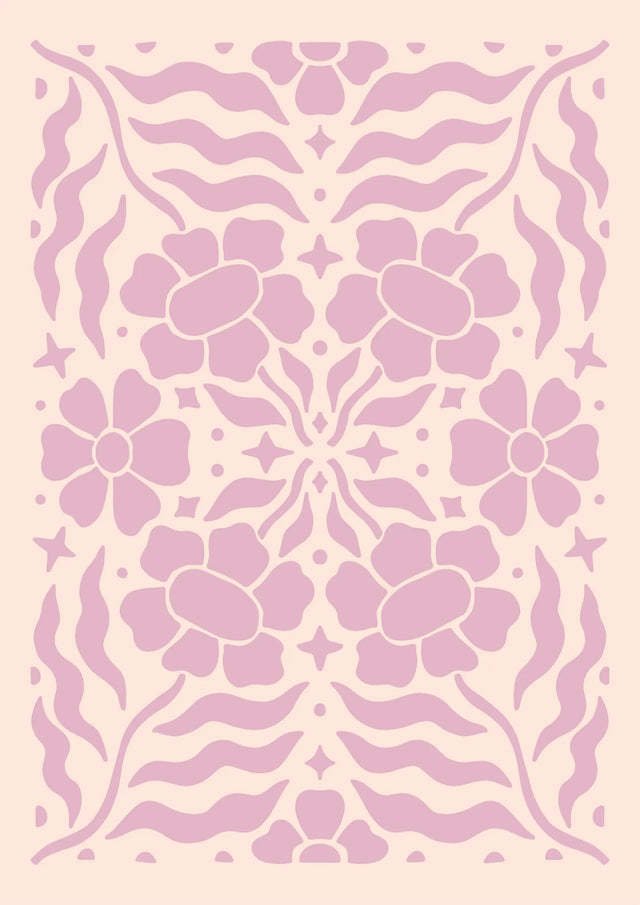 Petal Harmony Pink Floral Canvas Wall Art