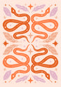 Mystic Serpent Harmony Canvas Wall Art