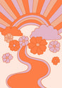 Groovy Path to Bliss Canvas Wall Art